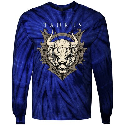 Taurus Zodiac Sign Birthday April To May Tie-Dye Long Sleeve Shirt