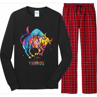 Taurus Zodiac Sign Long Sleeve Pajama Set