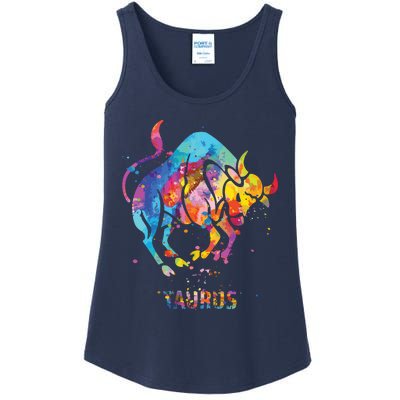 Taurus Zodiac Sign Ladies Essential Tank