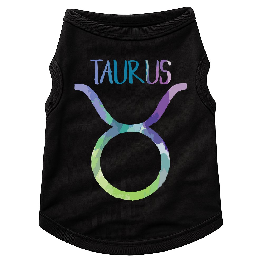 Taurus Zodiac Symbol Astrology Bull Earth Sign Doggie Tank