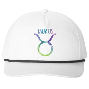 Taurus Zodiac Symbol Astrology Bull Earth Sign Snapback Five-Panel Rope Hat