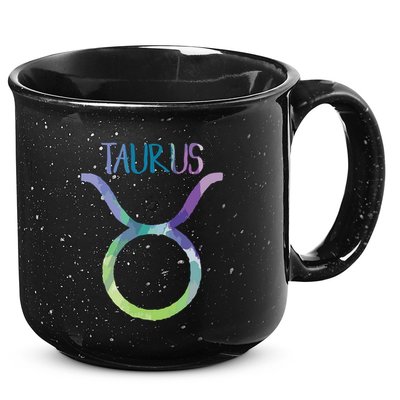 Taurus Zodiac Symbol Astrology Bull Earth Sign 15oz Campfire Ceramic Mug