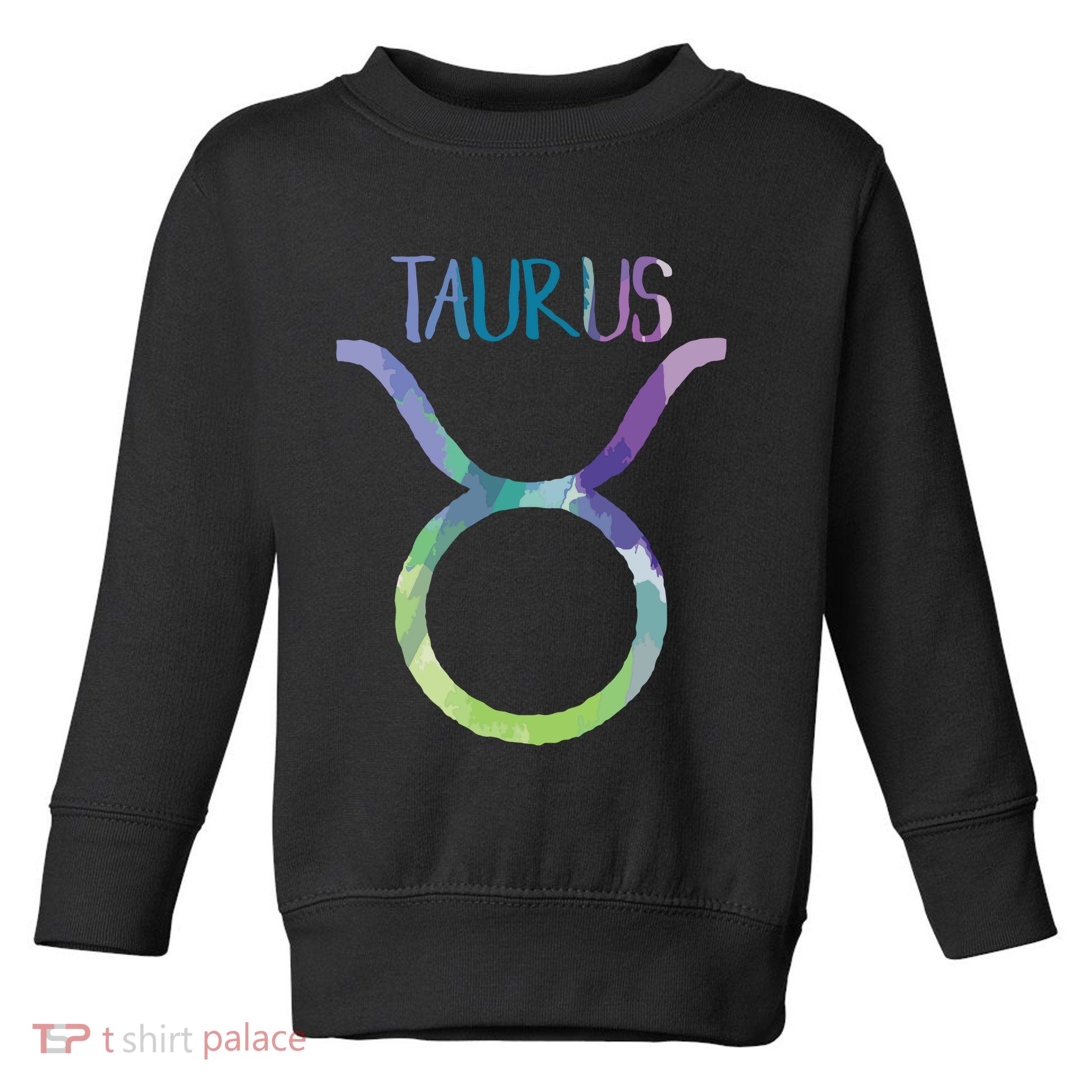 Taurus Zodiac Symbol Astrology Bull Earth Sign Toddler Sweatshirt