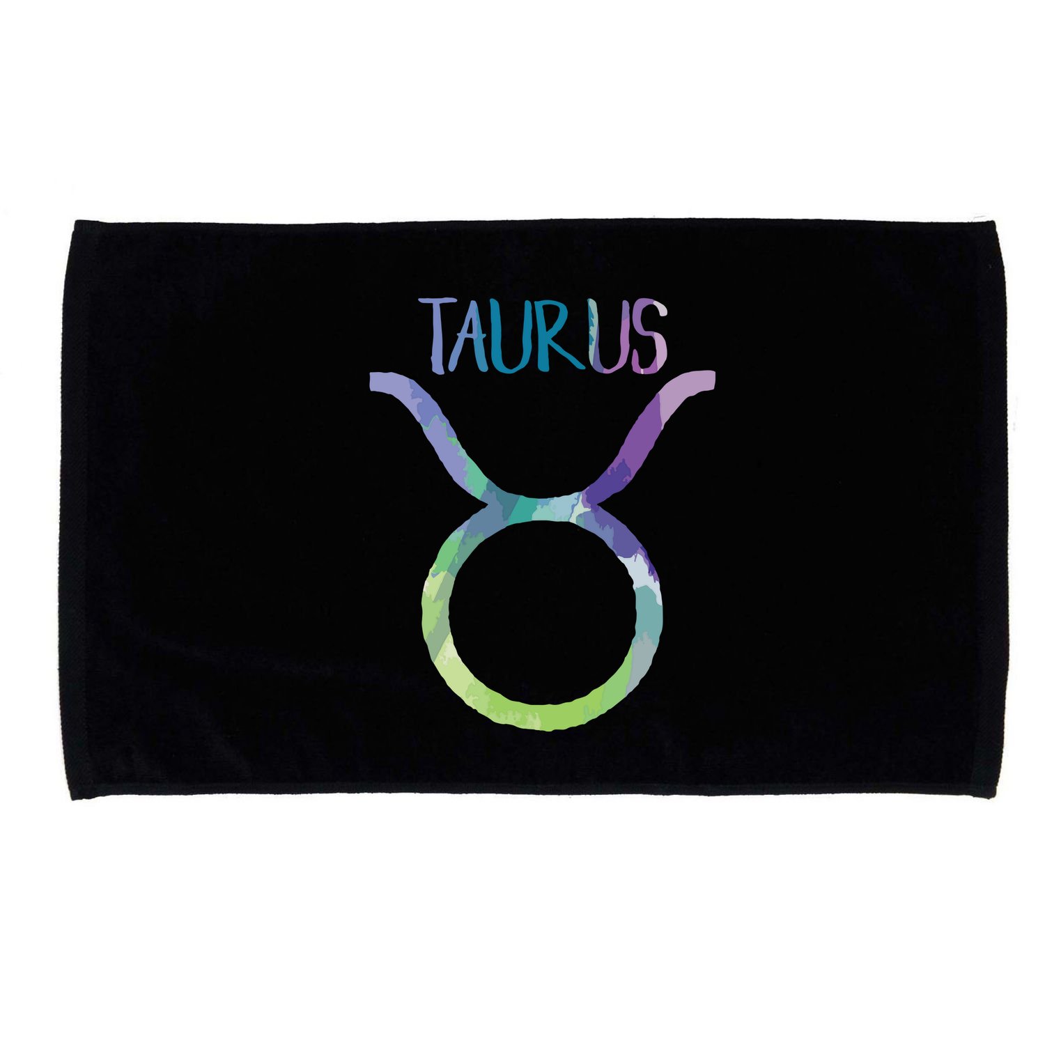 Taurus Zodiac Symbol Astrology Bull Earth Sign Microfiber Hand Towel