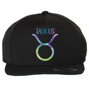 Taurus Zodiac Symbol Astrology Bull Earth Sign Wool Snapback Cap