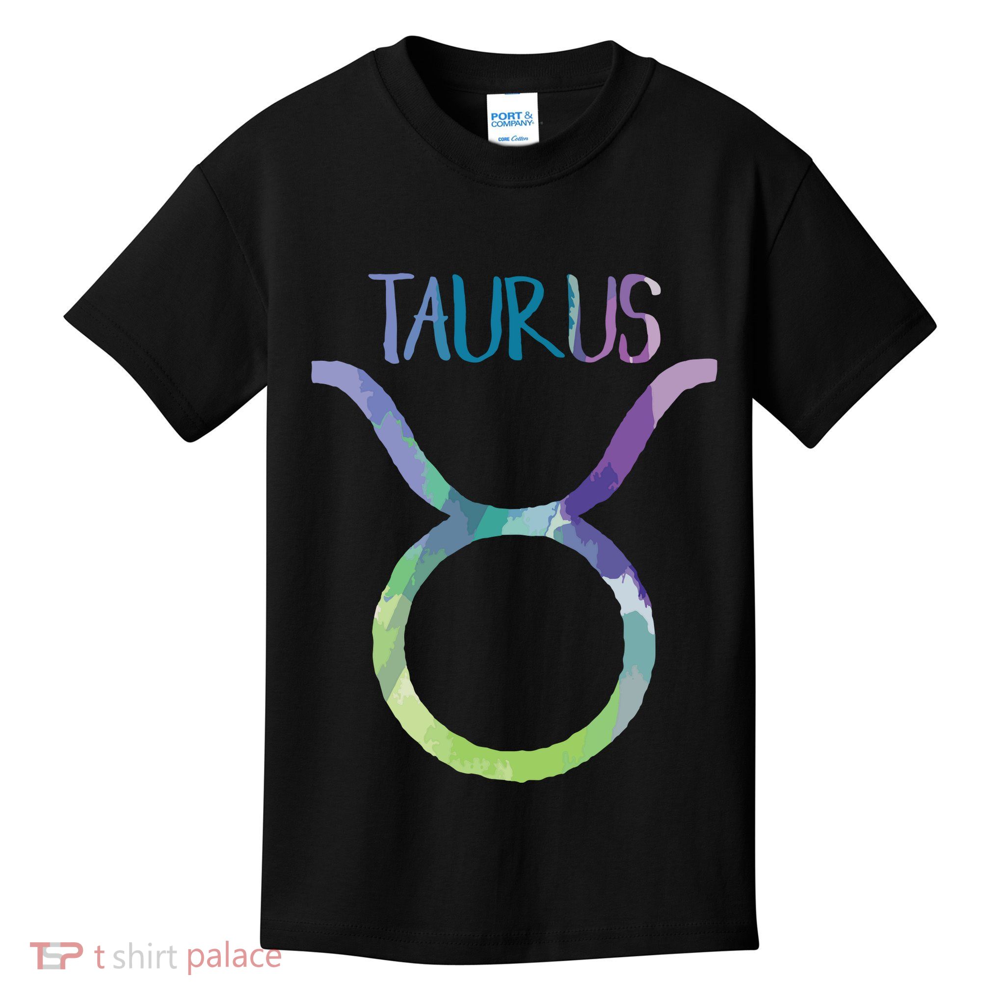 Taurus Zodiac Symbol Astrology Bull Earth Sign Kids T-Shirt