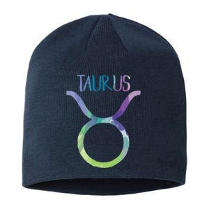 Taurus Zodiac Symbol Astrology Bull Earth Sign Sustainable Beanie