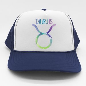 Taurus Zodiac Symbol Astrology Bull Earth Sign Trucker Hat