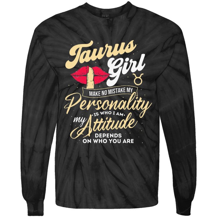 Taurus Zodiac Sign Horoscope Astrology Astrologer Tie-Dye Long Sleeve Shirt