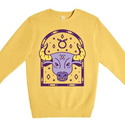 Taurus Zodiac Sign Astrology Premium Crewneck Sweatshirt