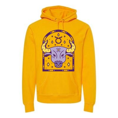 Taurus Zodiac Sign Astrology Premium Hoodie