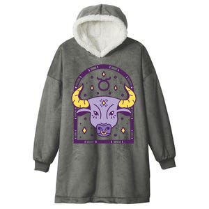 Taurus Zodiac Sign Astrology Hooded Wearable Blanket