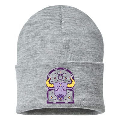 Taurus Zodiac Sign Astrology Sustainable Knit Beanie