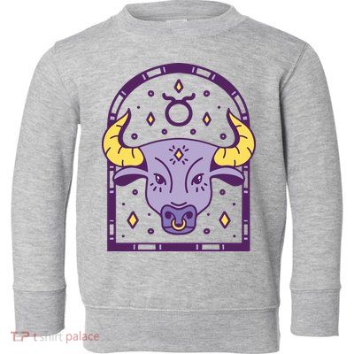 Taurus Zodiac Sign Astrology Toddler Sweatshirt