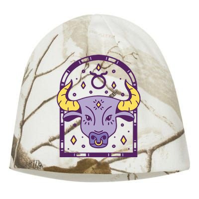 Taurus Zodiac Sign Astrology Kati - Camo Knit Beanie