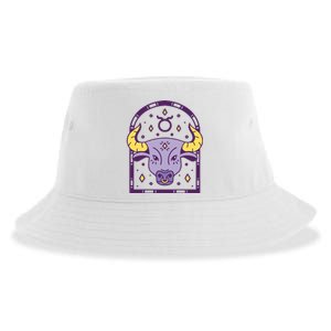 Taurus Zodiac Sign Astrology Sustainable Bucket Hat