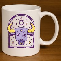 Taurus Zodiac Sign Astrology 11oz C Handle Ceramic Mug