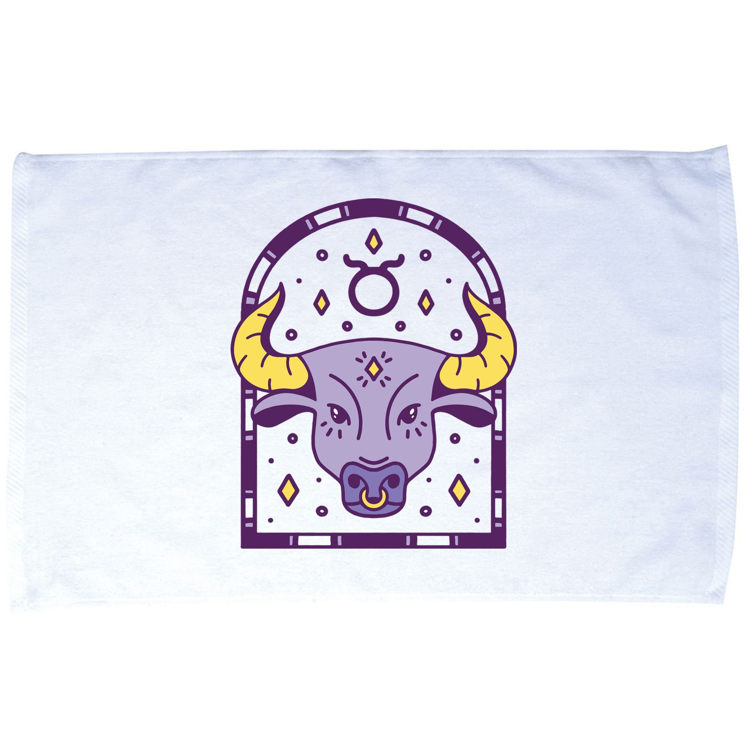 Taurus Zodiac Sign Astrology Microfiber Hand Towel
