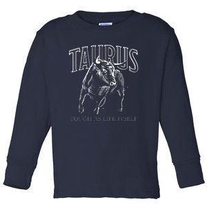 Taurus Zodiac Sign Astrology Horoscope Toddler Long Sleeve Shirt