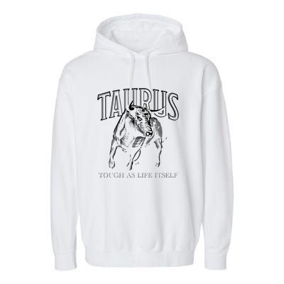 Taurus Zodiac Sign Astrology Horoscope Garment-Dyed Fleece Hoodie