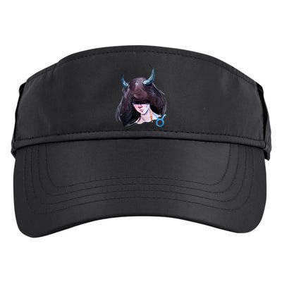 Taurus Zodiac Sign Watercolor Illustration Adult Drive Performance Visor