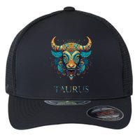 Taurus Zodiac Star Sign Personality Flexfit Unipanel Trucker Cap