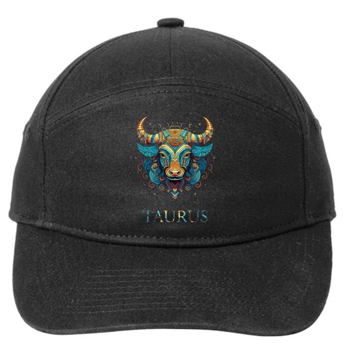 Taurus Zodiac Star Sign Personality 7-Panel Snapback Hat