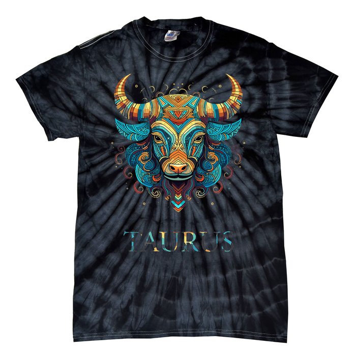 Taurus Zodiac Star Sign Personality Tie-Dye T-Shirt