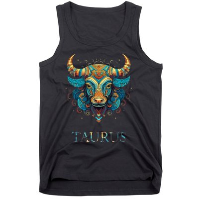 Taurus Zodiac Star Sign Personality Tank Top