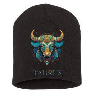 Taurus Zodiac Star Sign Personality Short Acrylic Beanie