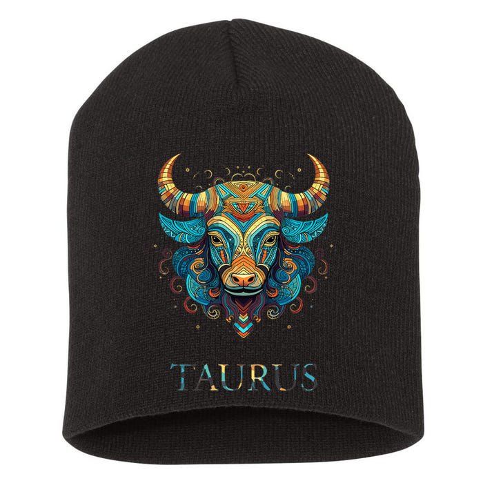 Taurus Zodiac Star Sign Personality Short Acrylic Beanie