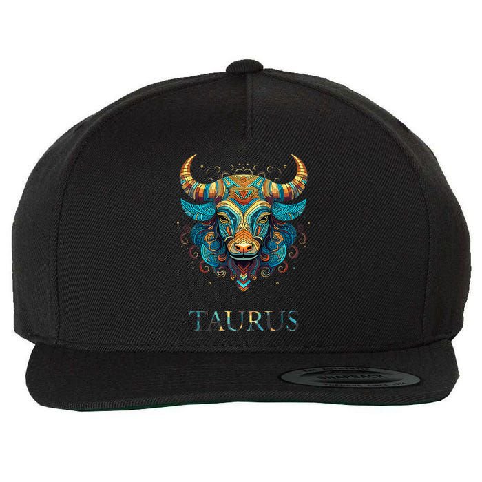 Taurus Zodiac Star Sign Personality Wool Snapback Cap