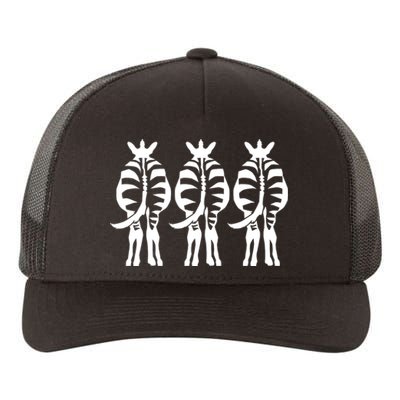 Three Zebras Yupoong Adult 5-Panel Trucker Hat