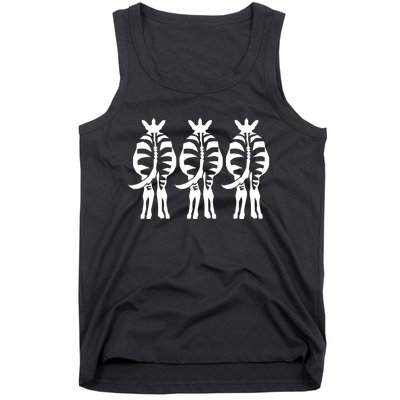 Three Zebras Tank Top