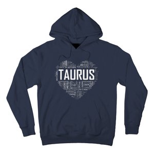 Taurus Zodiac Traits Horoscope Astrology Sign Gift Heart Hoodie