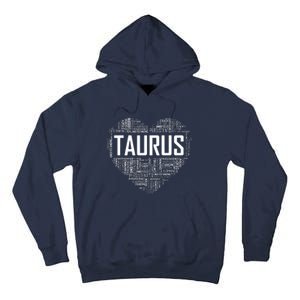 Taurus Zodiac Traits Horoscope Astrology Sign Gift Heart Tall Hoodie