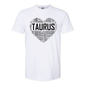 Taurus Zodiac Traits Horoscope Astrology Sign Gift Heart Softstyle CVC T-Shirt