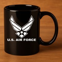 U.S. Air Force Logo 11oz C Handle Ceramic Mug
