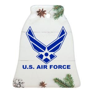 U.S. Air Force Logo Ceramic Bell Ornament