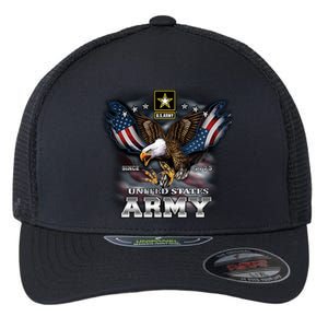 U.S. Army Eagle And Flag Flexfit Unipanel Trucker Cap