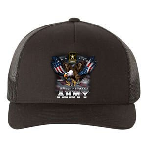 U.S. Army Eagle And Flag Yupoong Adult 5-Panel Trucker Hat