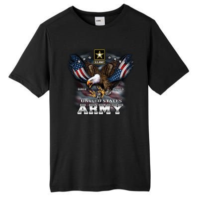 U.S. Army Eagle And Flag Tall Fusion ChromaSoft Performance T-Shirt