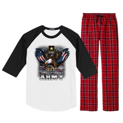 U.S. Army Eagle And Flag Raglan Sleeve Pajama Set