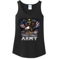 U.S. Army Eagle And Flag Ladies Essential Tank