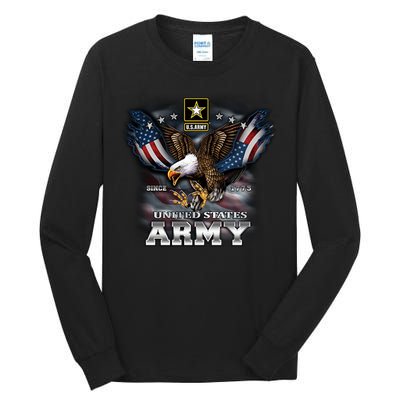 U.S. Army Eagle And Flag Tall Long Sleeve T-Shirt