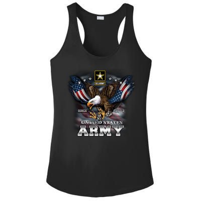 U.S. Army Eagle And Flag Ladies PosiCharge Competitor Racerback Tank