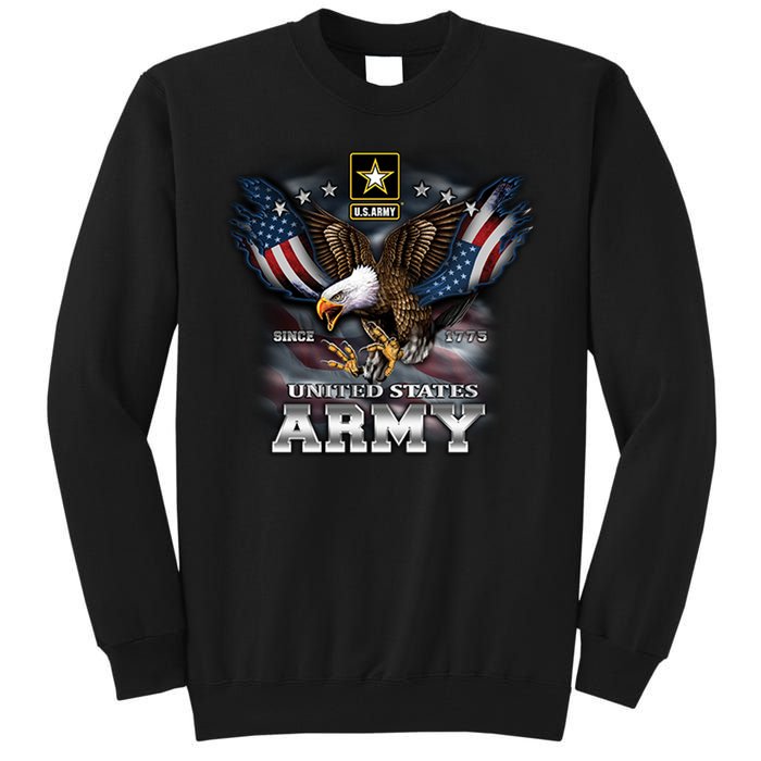 U.S. Army Eagle And Flag Tall Sweatshirt