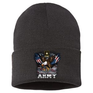 U.S. Army Eagle And Flag Sustainable Knit Beanie