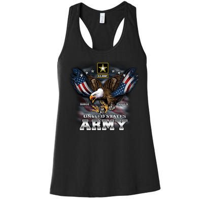 U.S. Army Eagle And Flag Women's Racerback Tank