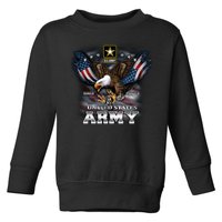 U.S. Army Eagle And Flag Toddler Sweatshirt